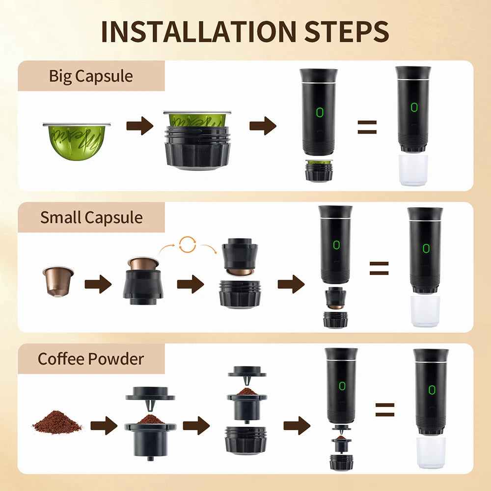 Electric Portable Espresso Coffee Machine