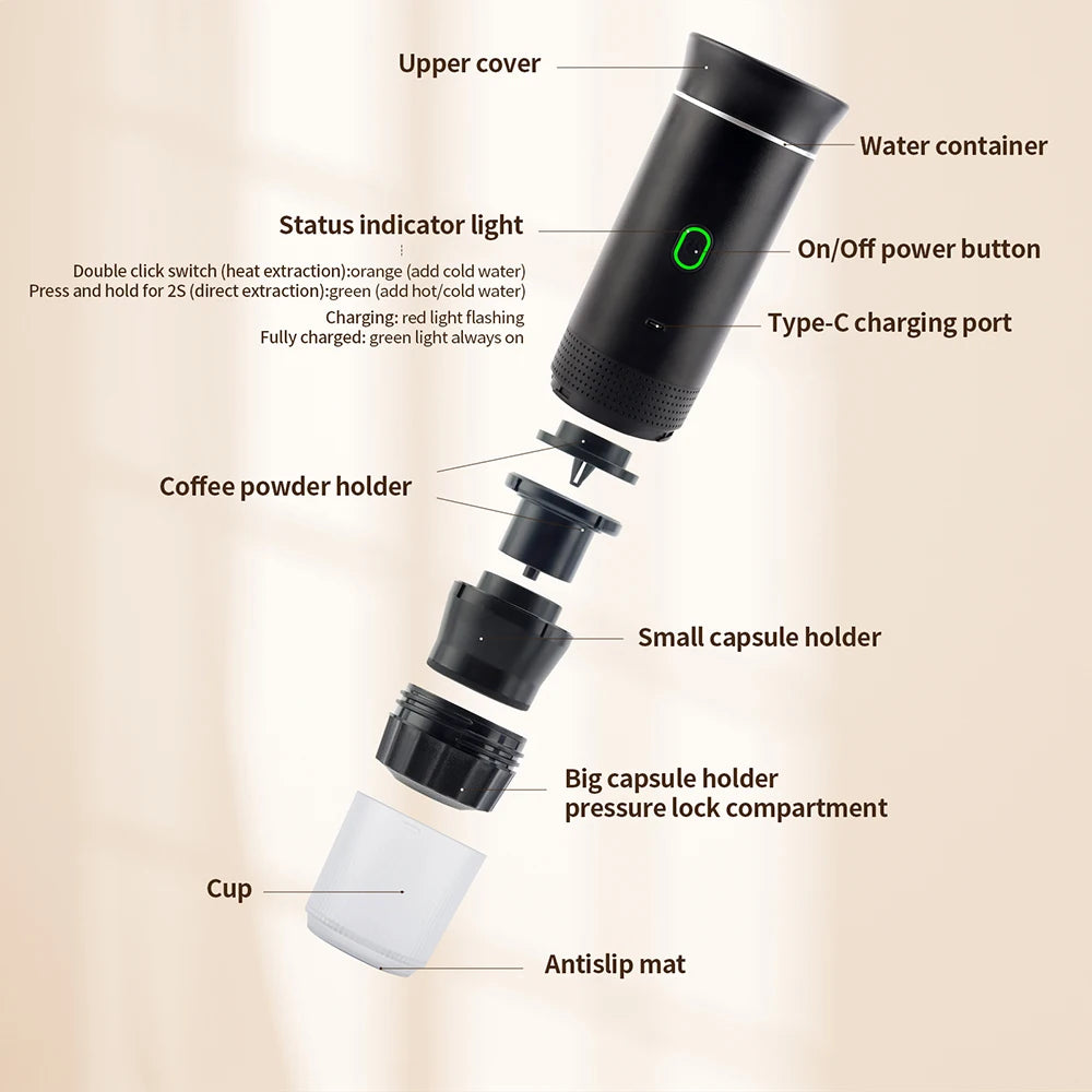 Electric Portable Espresso Coffee Machine