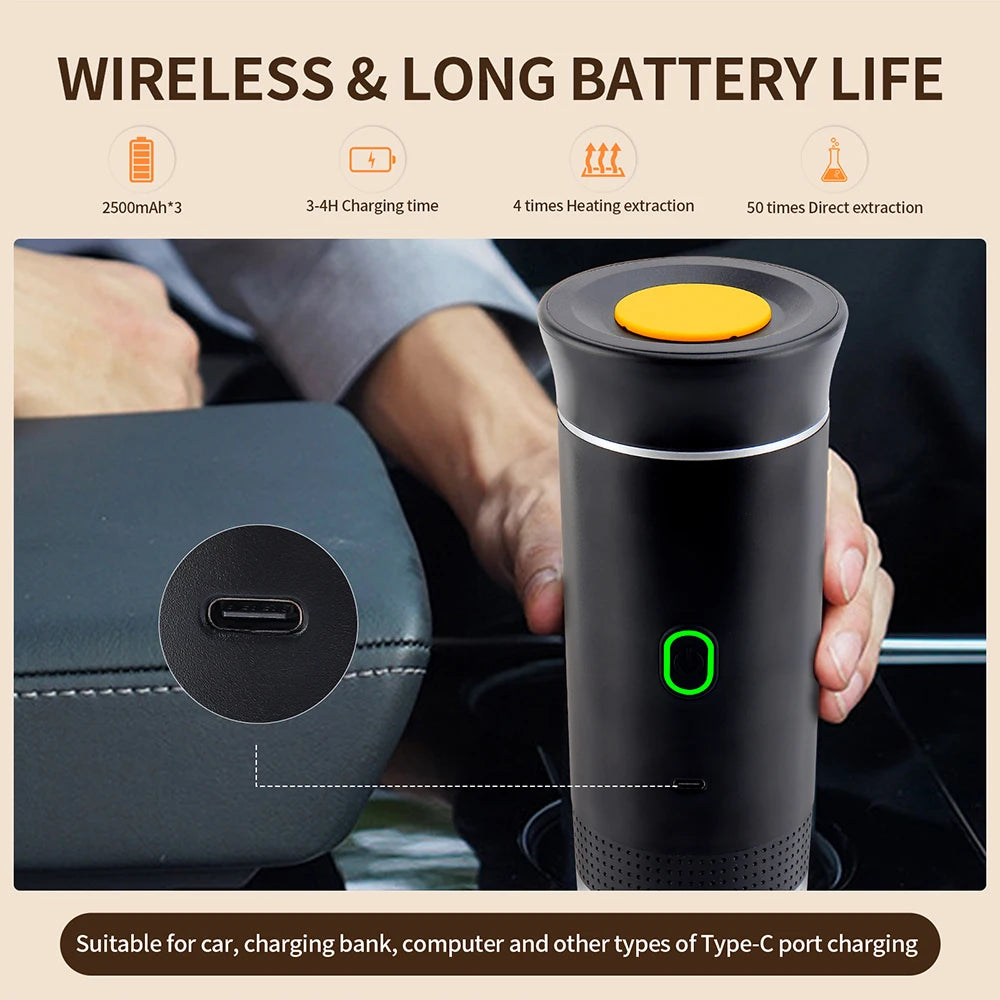 Electric Portable Espresso Coffee Machine